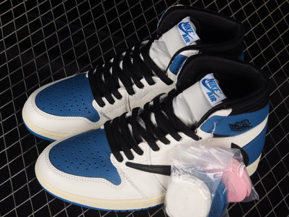 Air Jordan 1 High Retro Og Sp Travis Scott Fragment Military Blue | ‏ ‏ ג'ורדן 1 גבוהות